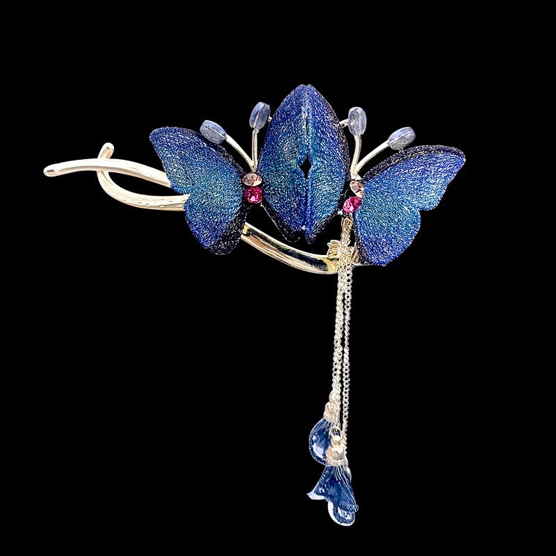 New Butterfly Frog Buckle Barrette für Frauen