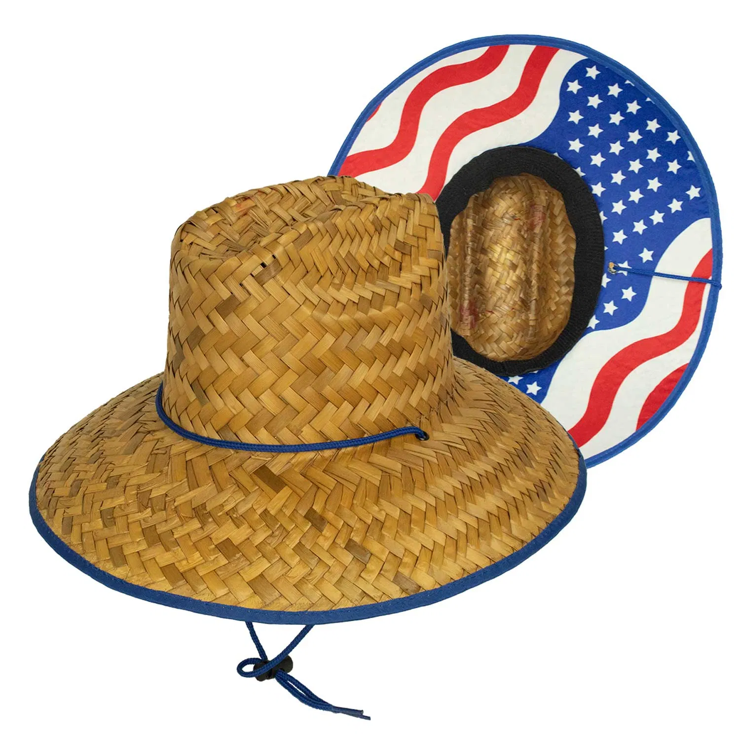 Kolonie Stroh Patrioit USA Flag Lifeguard Hut