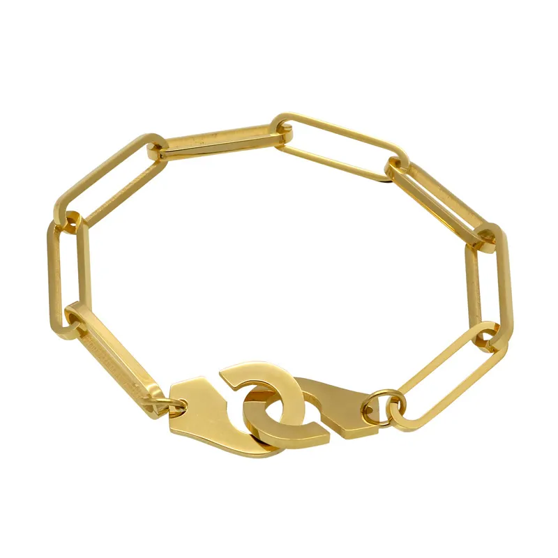 Chaopai einfache Persönlichkeit Edelstahl Paar Armband