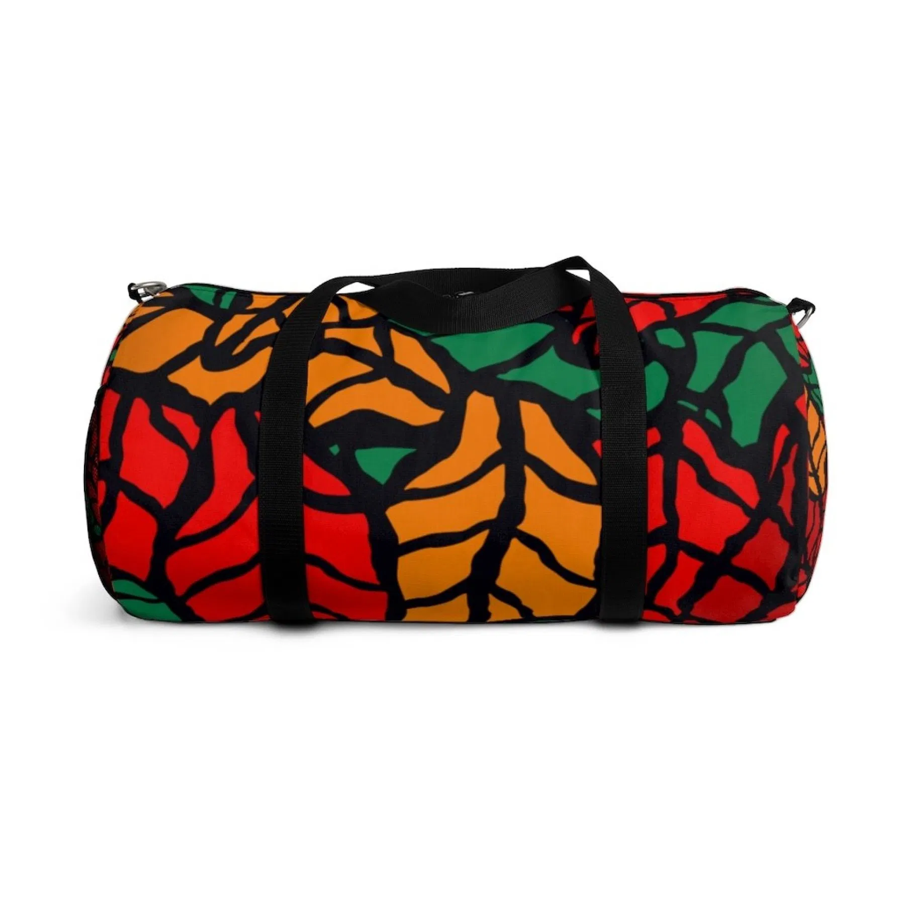 Duffel Taschen, Rot und Grün Herbst Blätter Style Tasche