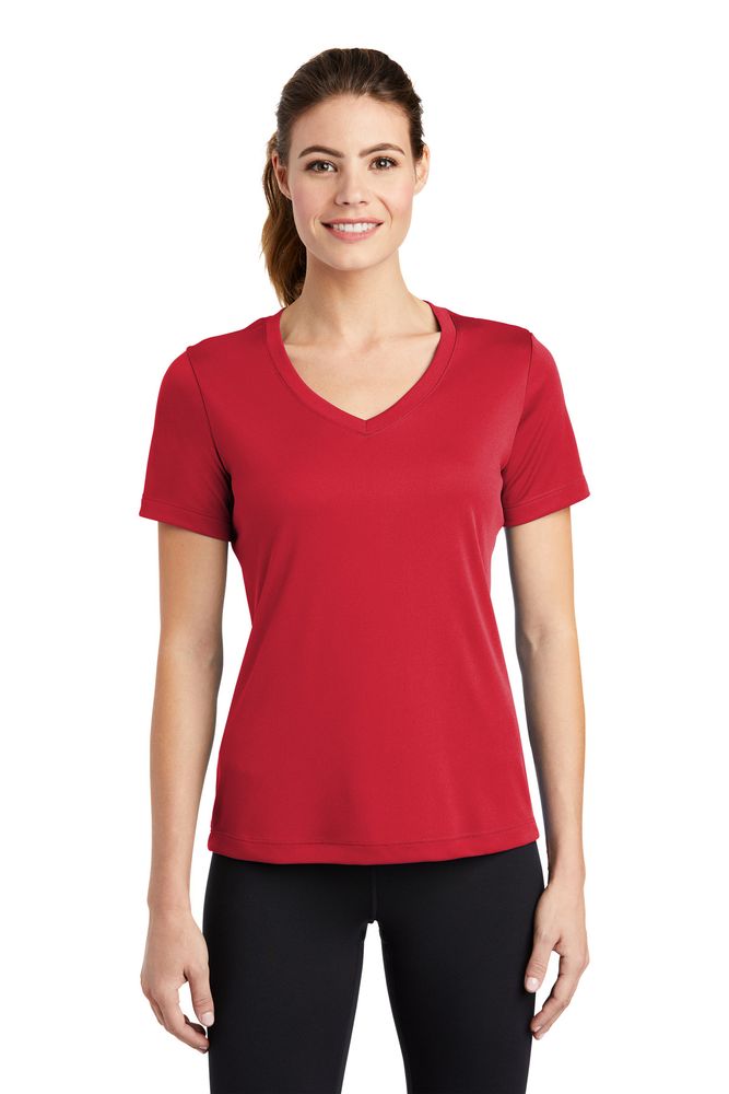 Sport-Tek Damen PosiCharge Competitor V-Neck Tee LST353