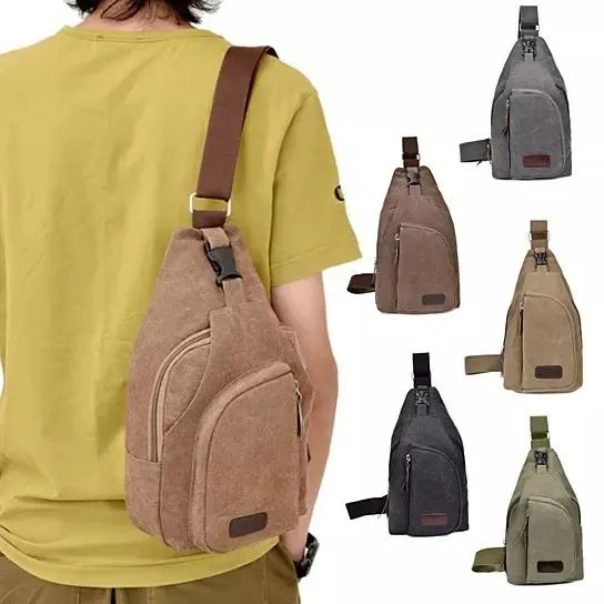 Sling Cling Cotton Canvas Messenger Tasche in 5 Farben