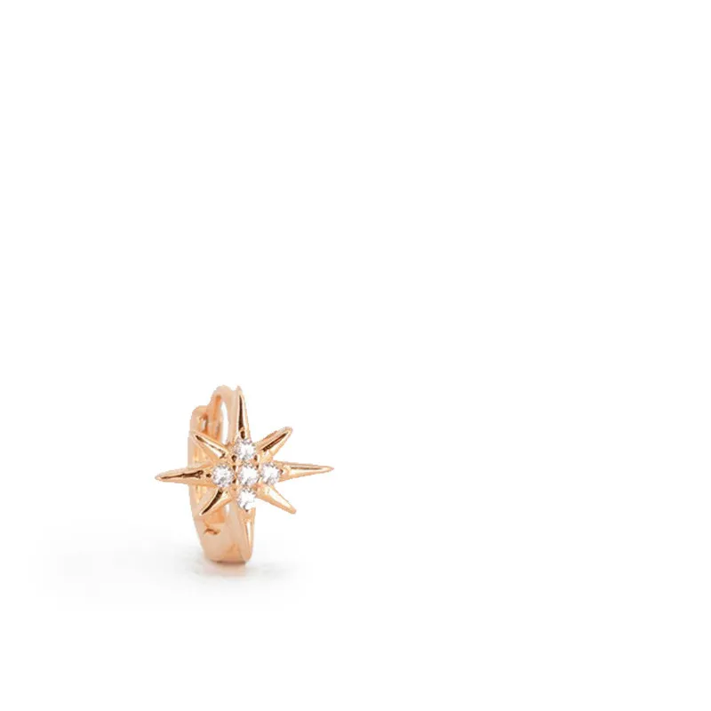Frauen Mode Sterling Silber geometrische Ohrringe