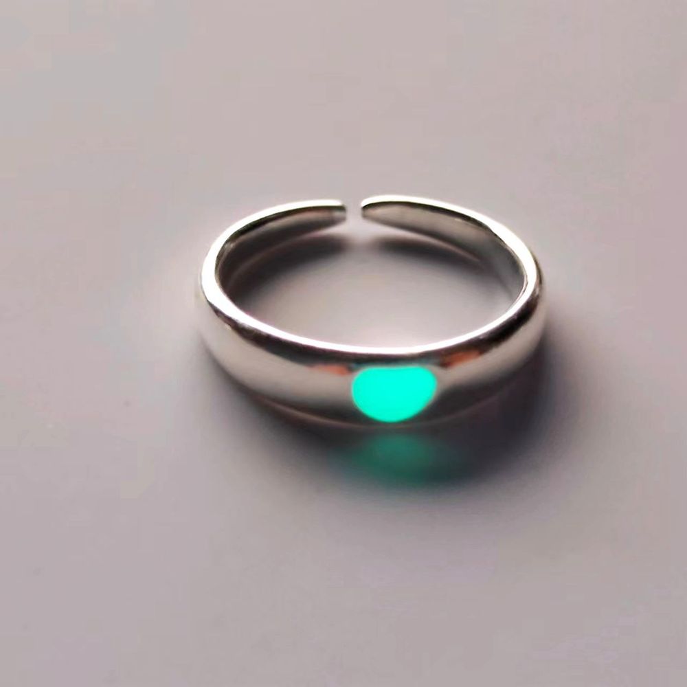 Mode Persönlichkeit Gel Drop Glow Couple Ring