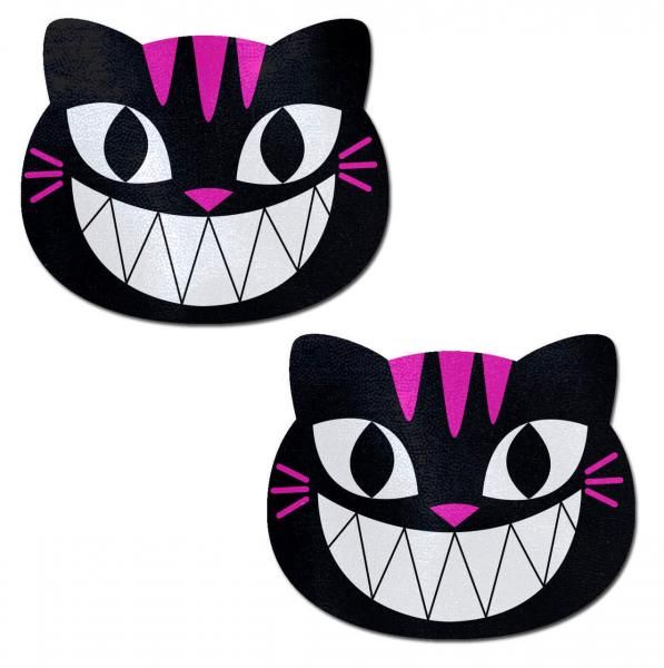Paste schwarz& Pink Cheshire Kitty Katze Pasties