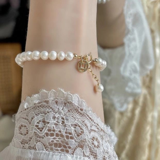 Mode-Persönlichkeit Goldplated Pearl Armband Frauen