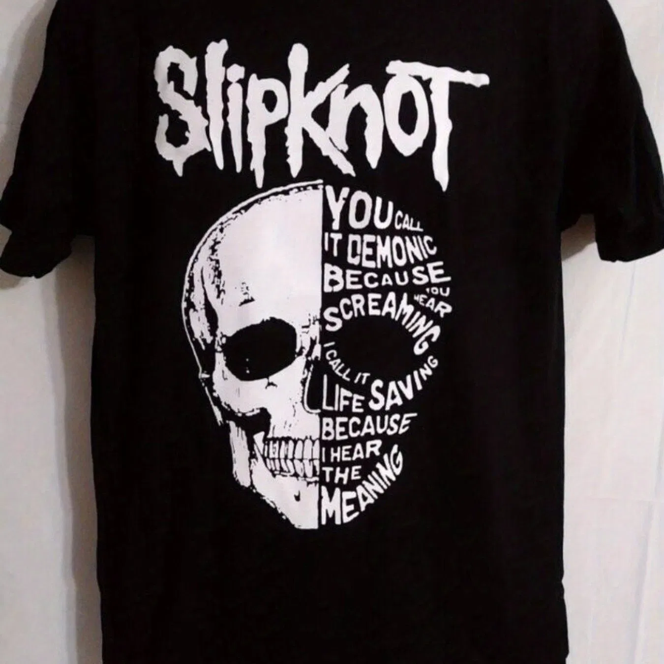 Sliding Knot Band Skeleton Männer Schwarzes T-Shirt Rock Band Heavy Metal