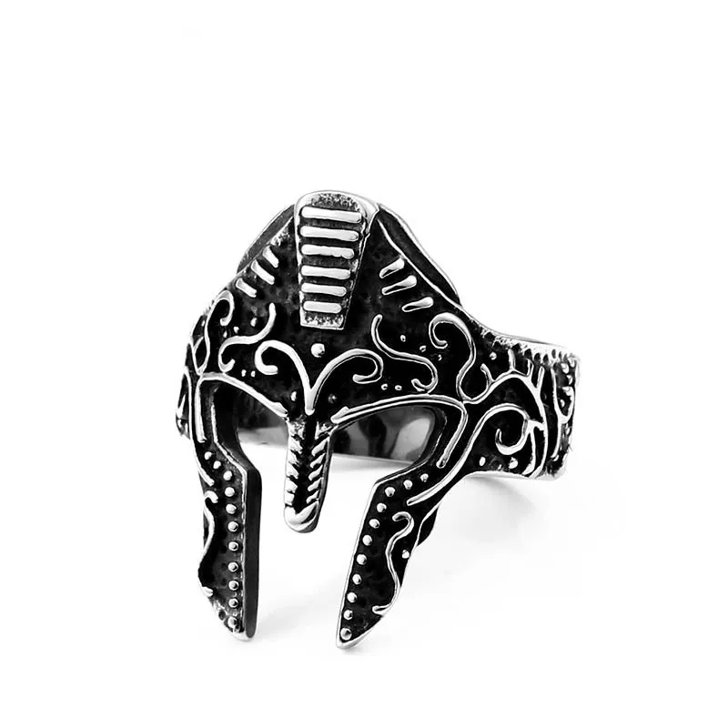 Persönlichkeit Maske Männer Titan Stahl Ring Schmuck