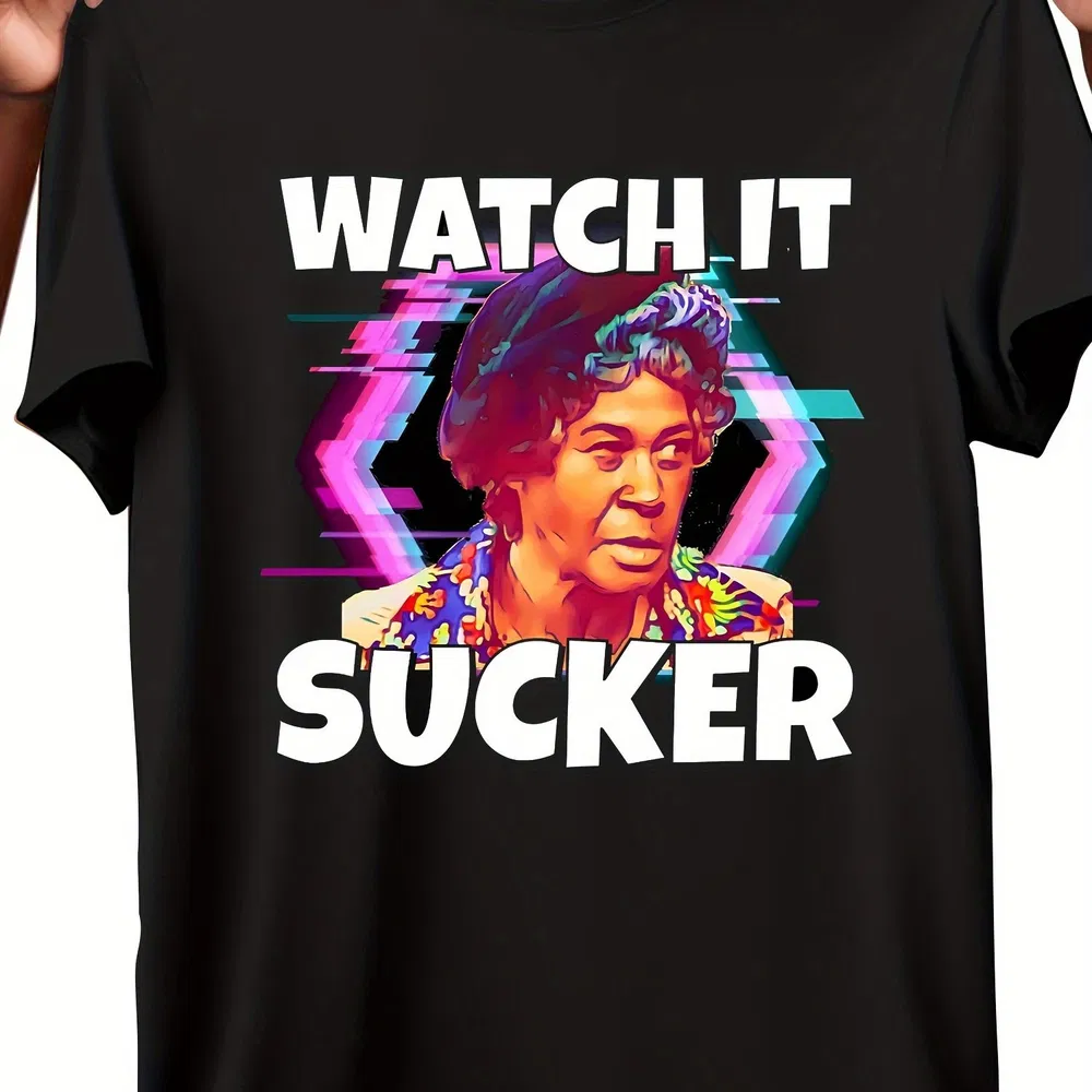 Off Shoulder T-Shirt WATCH IT SUCKA T-Shirt, Männer - und Damen-Stile, Herren-T - Shirt, gedruckte Muster