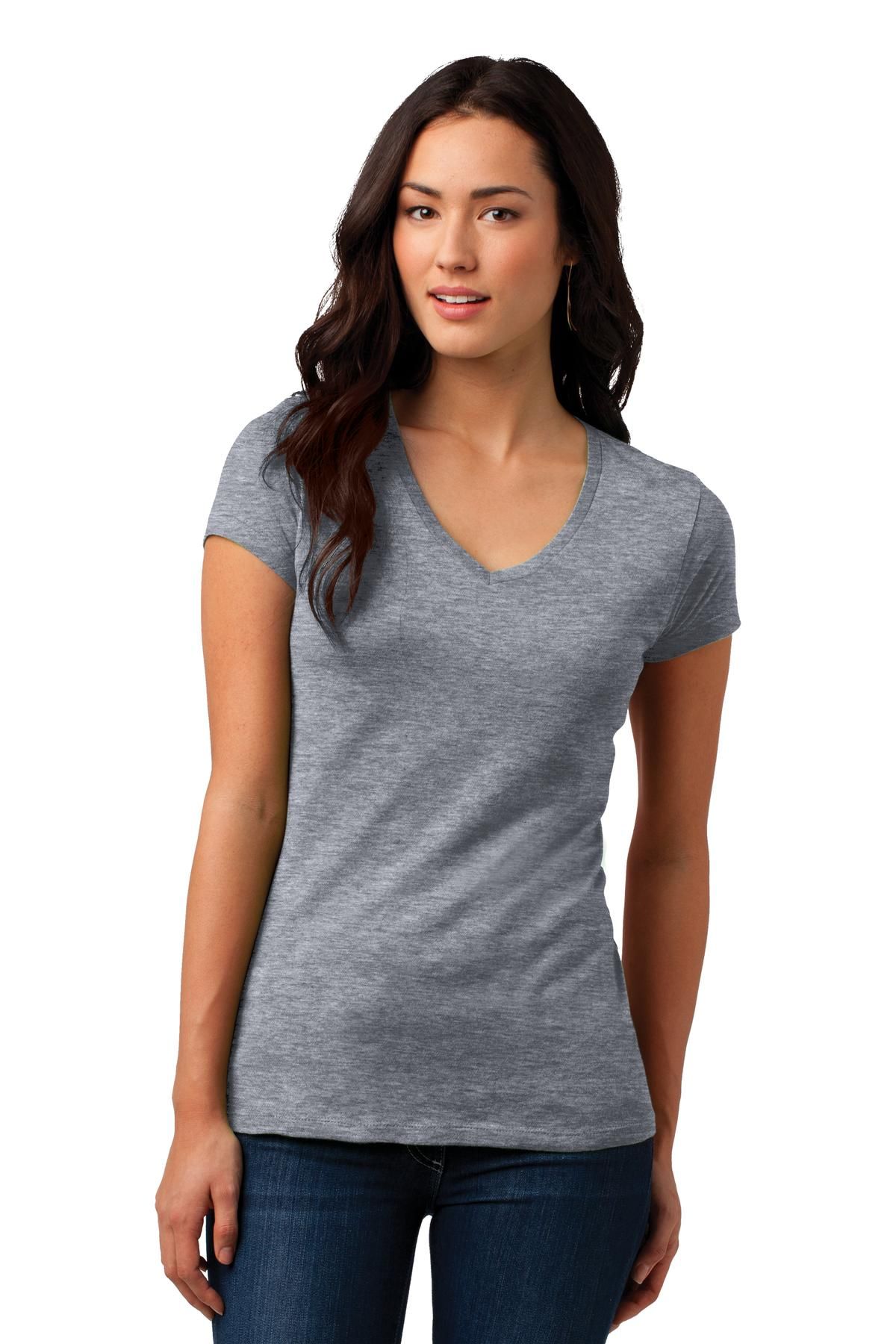 District Juniors Soft Wash V-Neck Tee DT4501