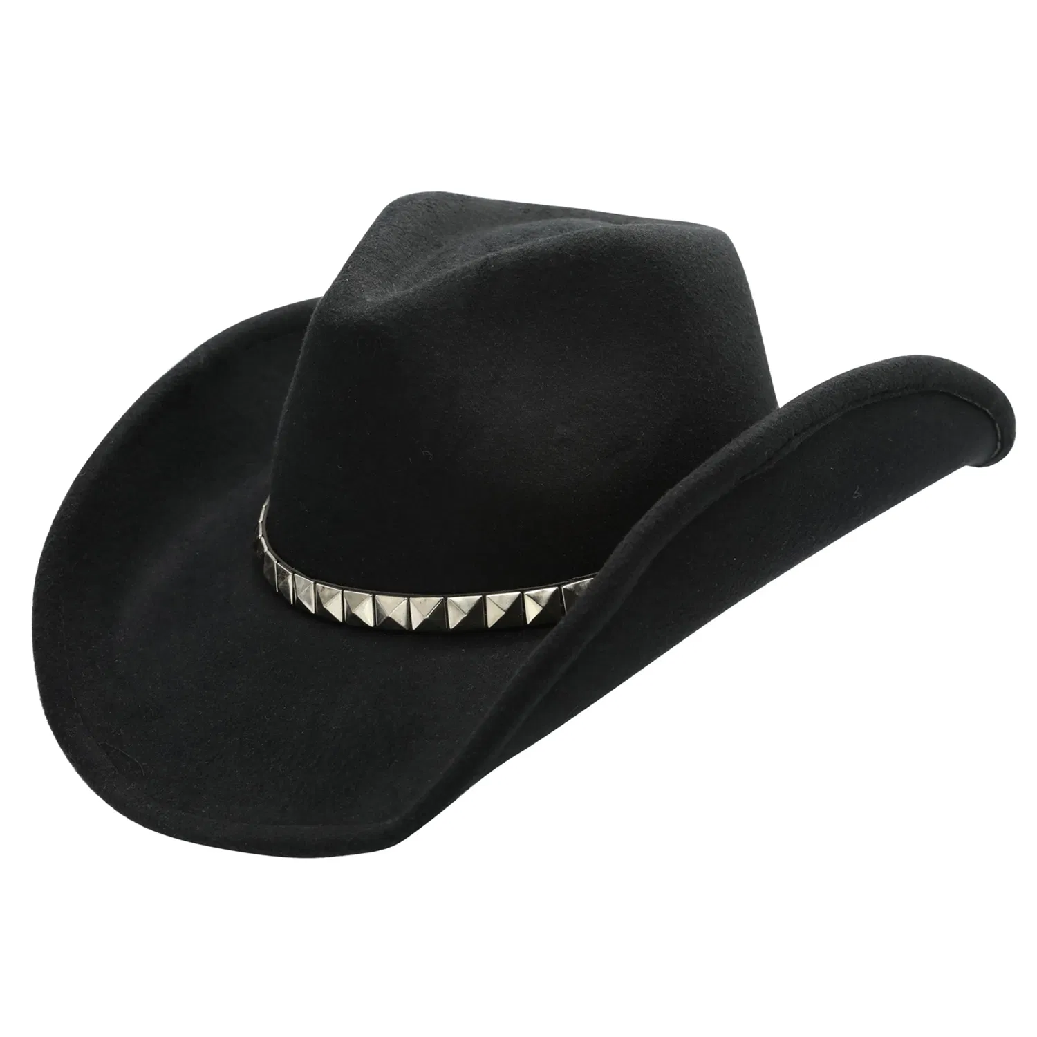 Black Diamond Ultra Poly Felt Studded Western Drifter Hat