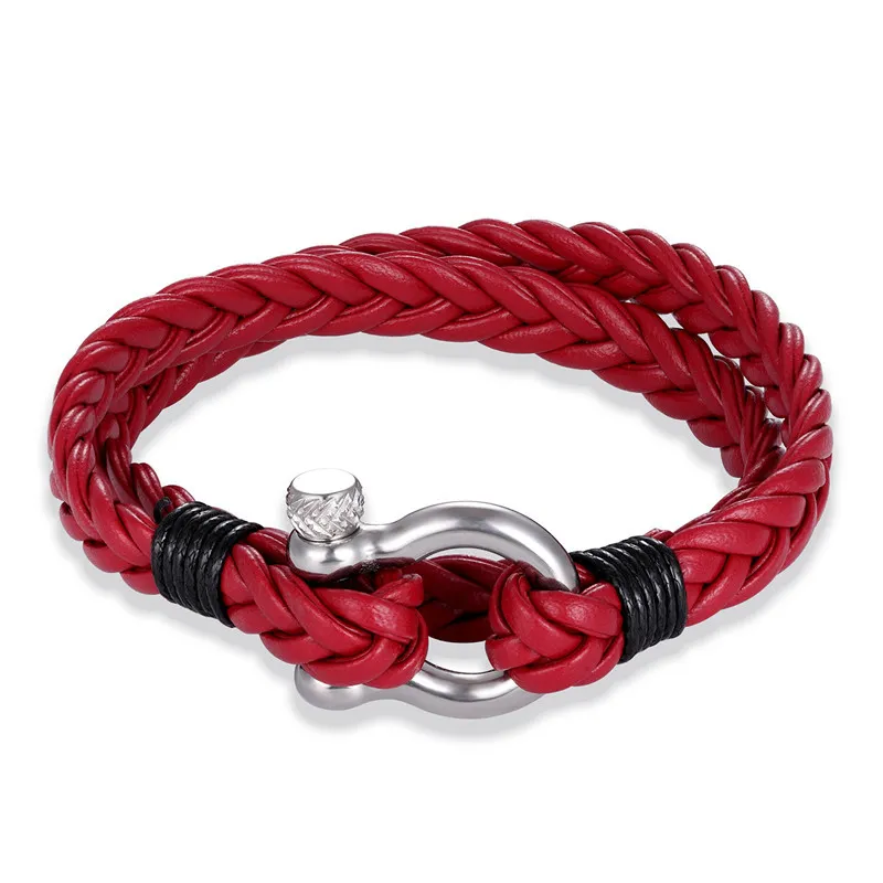 Männer und Frauen All-Matching Multi-Schicht Gewebtes Leder Armband