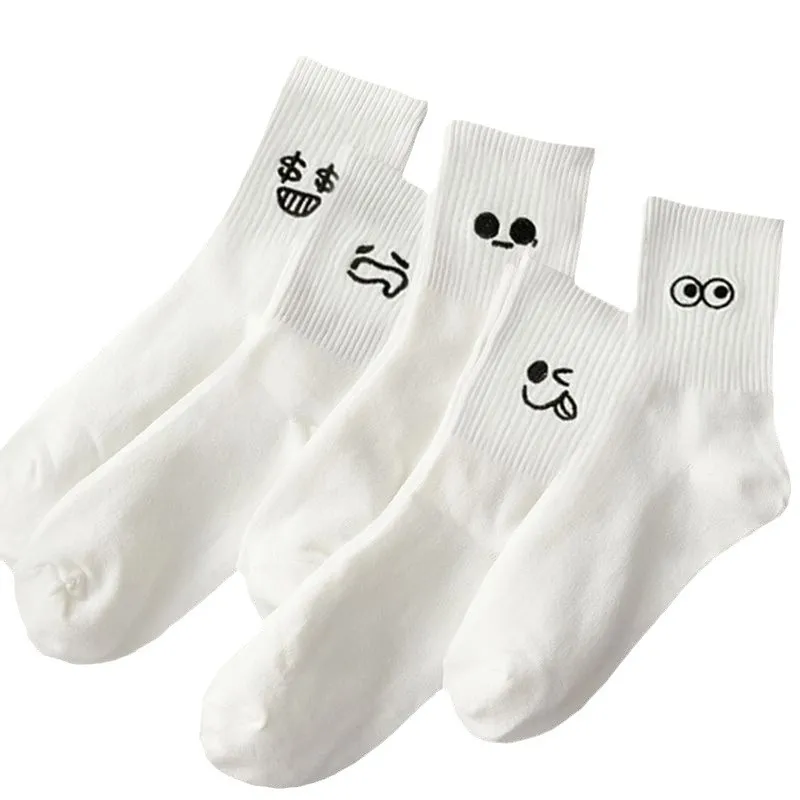 10 Paare Damen Cartoon Socken Round Neck Mid Tube Modisch