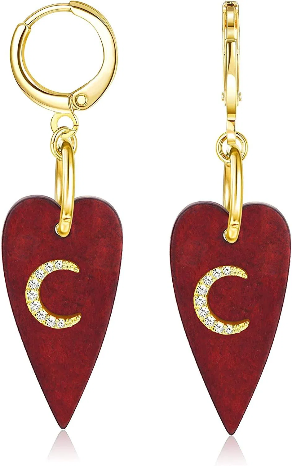 Holz Ohrringe für Frauen Statement Dangle Drop Hoop Ohrringe Ethnische Holz Tränentropfen Ohrringe Schmuck