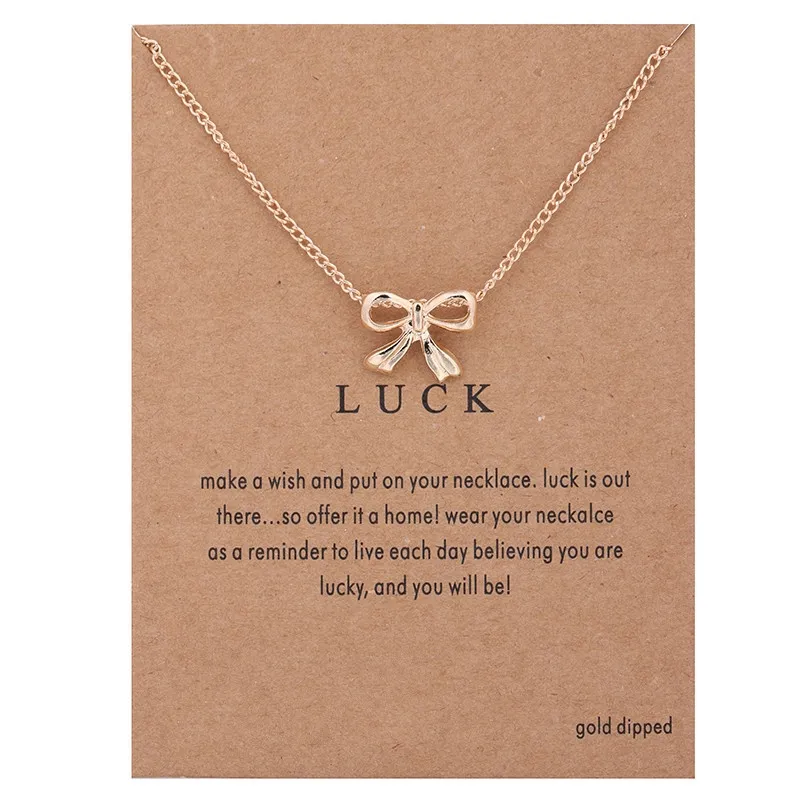 Mode Schmuckkette Lucky Bow Kette für Frauen Stil 045