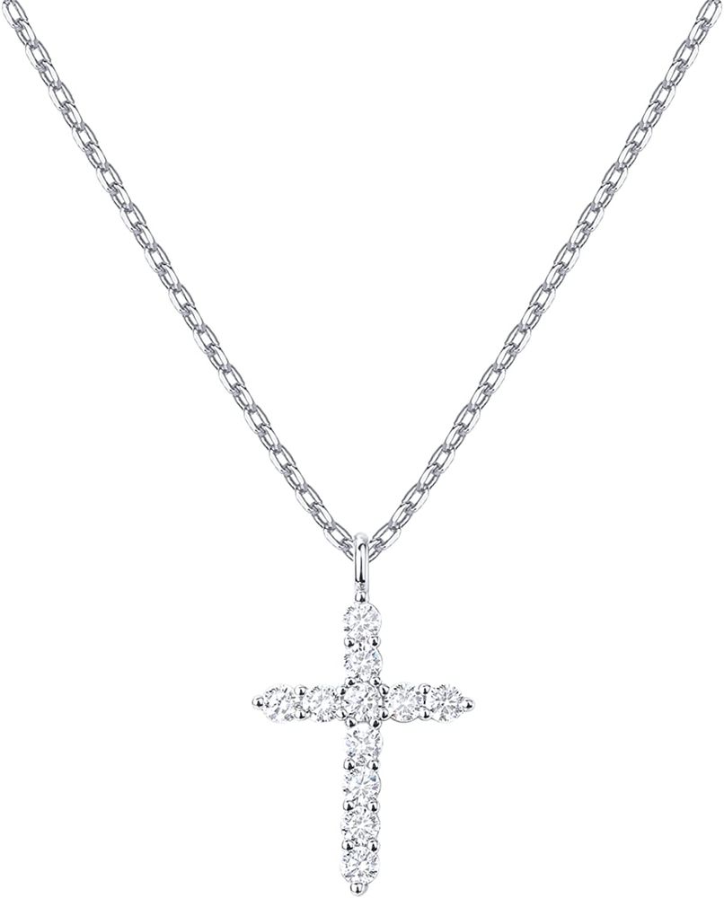 14 Karat Gold Plated Cross Halskette für Frauen