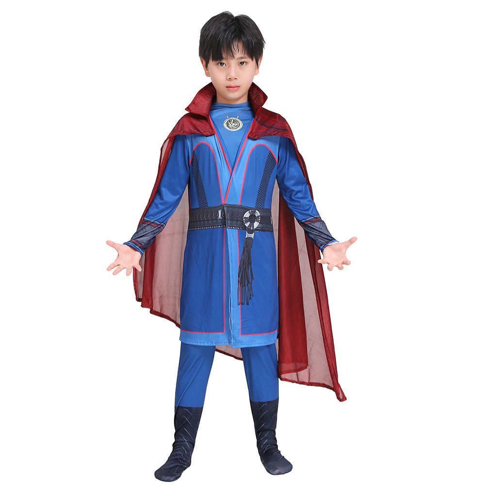Kinder Superhelden Kostüm mit Cloak Halloween Cosplay Kostüm