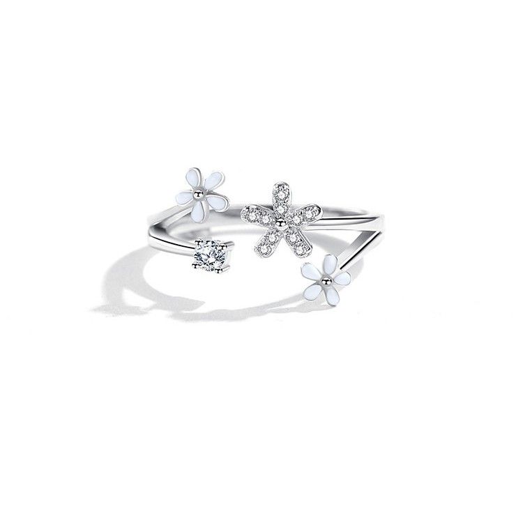 925 Sterling Silber Daisy Flower Niche Design Ring