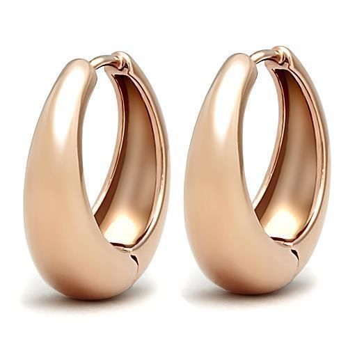 TK1489 - IP Rose Gold (Ion Plating) Edelstahl Ohrringe ohne Stein