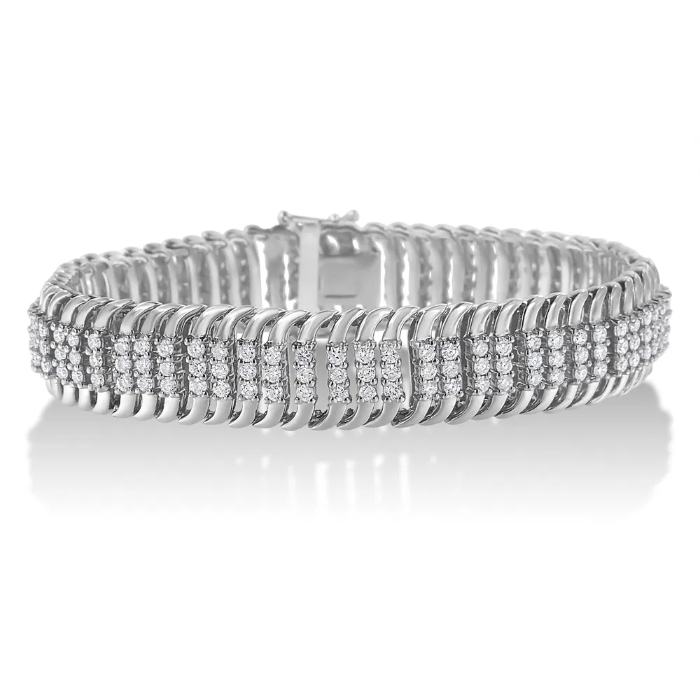 14 Karat Weißgold 5,0 Cttw Round Brilliant Cut Diamond 7