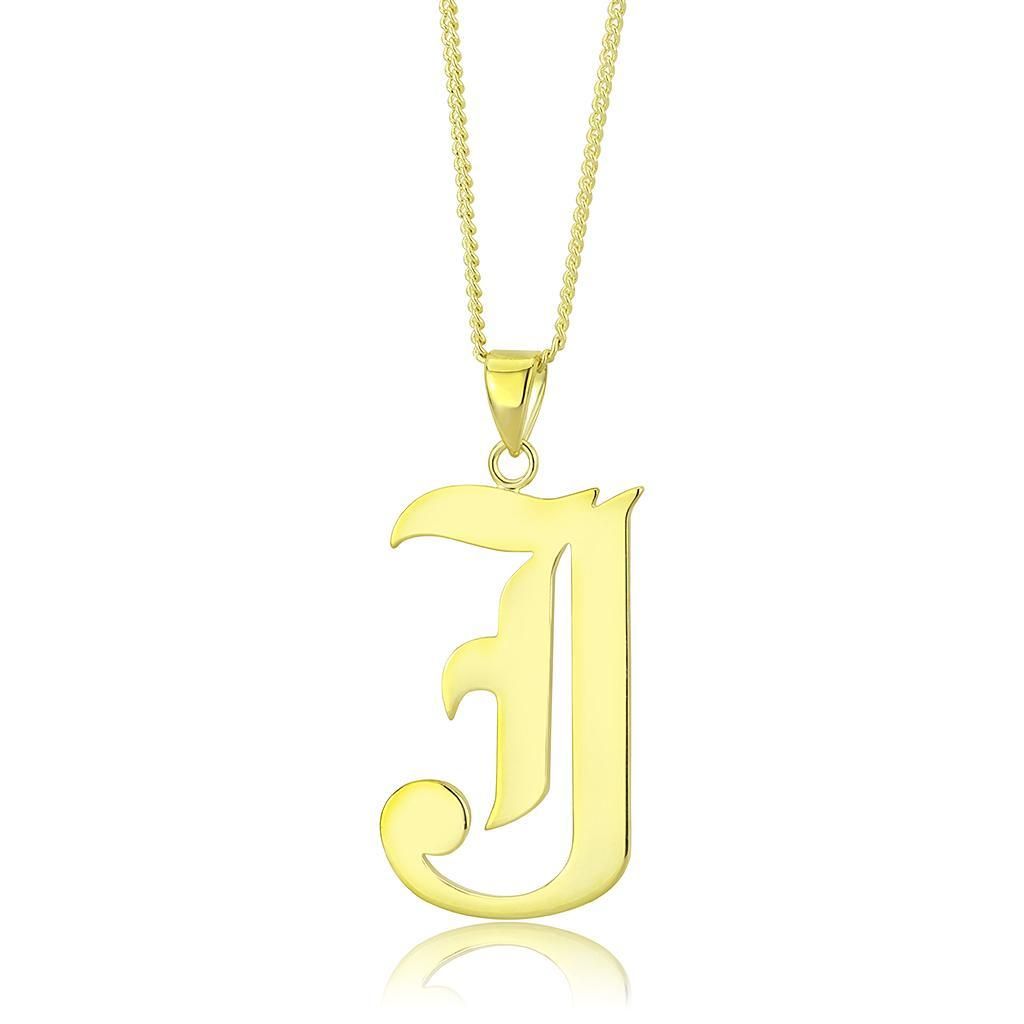 LO230 - Gold-Messing - Kette-Hänger ohne Stein