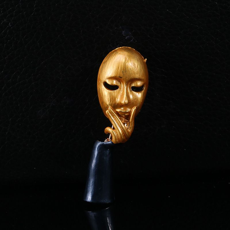 Gesichtsmaske Thinker Enamel Öl Tropfen Broche