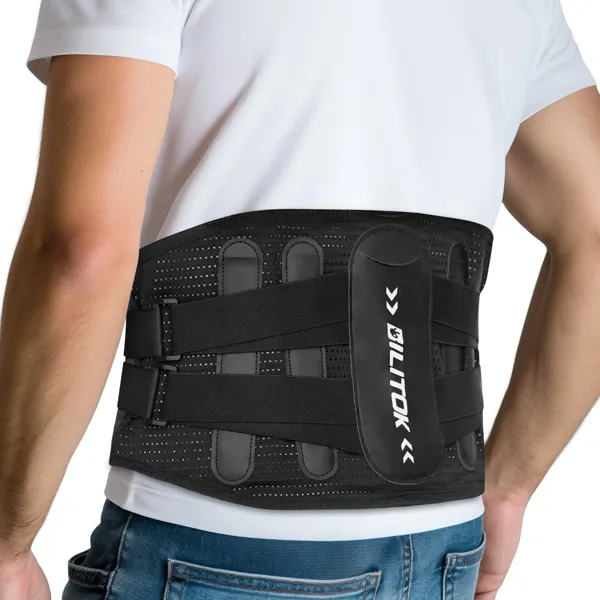 Lumbarer Stützgürtel (für Männer und Frauen) Rückenschmerzlinderung, rutschfrei, verstellbarer Lumbarer Stützgürtel für Ischiathie, Skoliose und andere Arbeitsplätze (2XL) (Keine Lieferungen an Wochenenden)