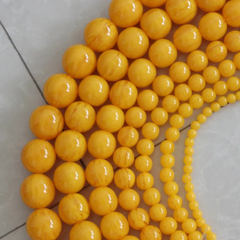 Bienenwachs Runde Perlen 6mm - 20mm Loose Buddhist Perlen Schmuck