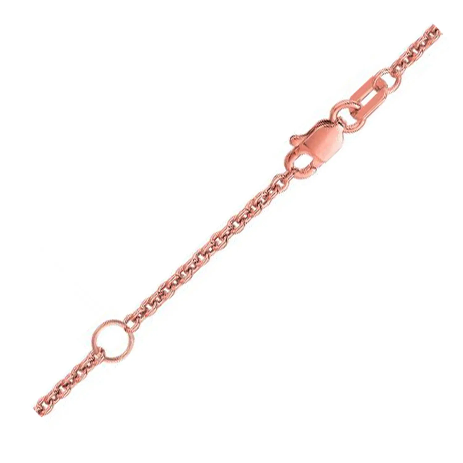 Ausdehnbare Kabelkette in 18 Karat Rose Gold (1,80 mm)