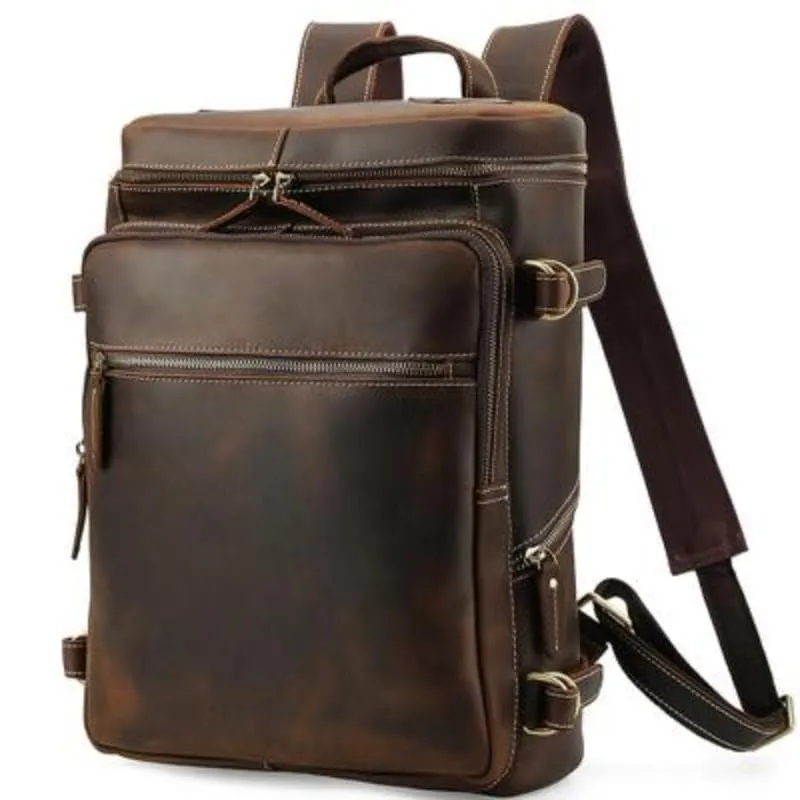 Der Raoul Backpack| Handgefertigter Vintage Leather Backpack