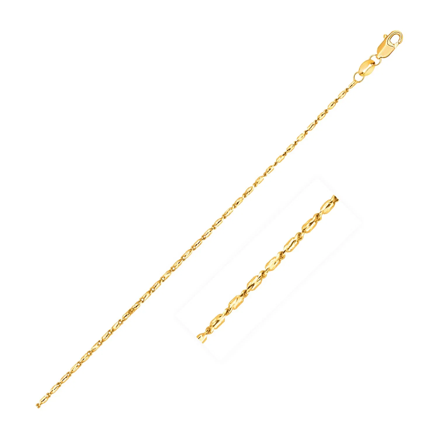 14 Karat Gelbgold Lumina Anhängerkette 0,9 mm