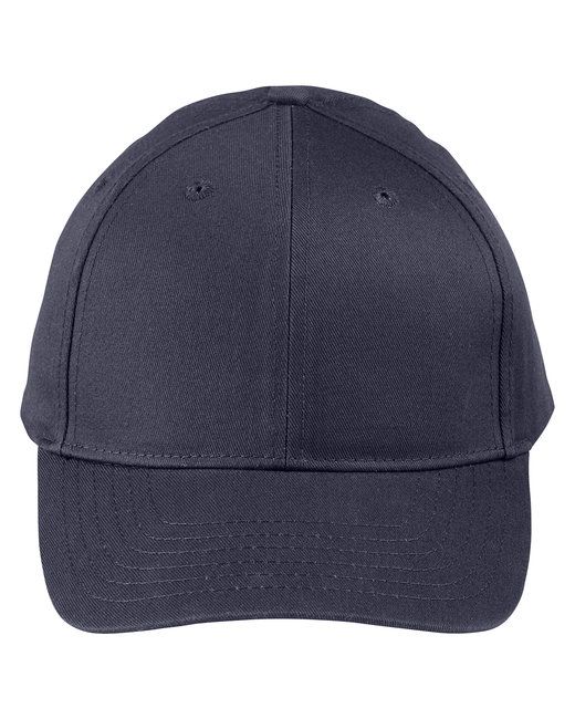 Erwachsene Strukturierte Twill 6 - Panel Snapback Cap - BLACK - OS