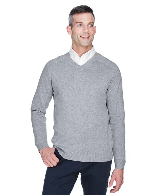 Herren V-Hals - Pullover - GREY HEATHER - S