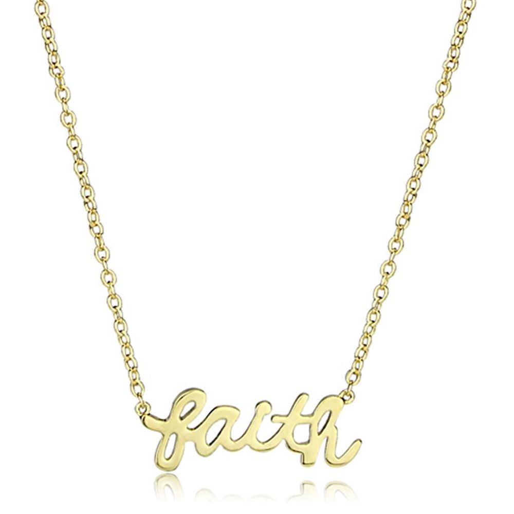 LO3485 - Gold-Messing - Kette-Hänger ohne Stein