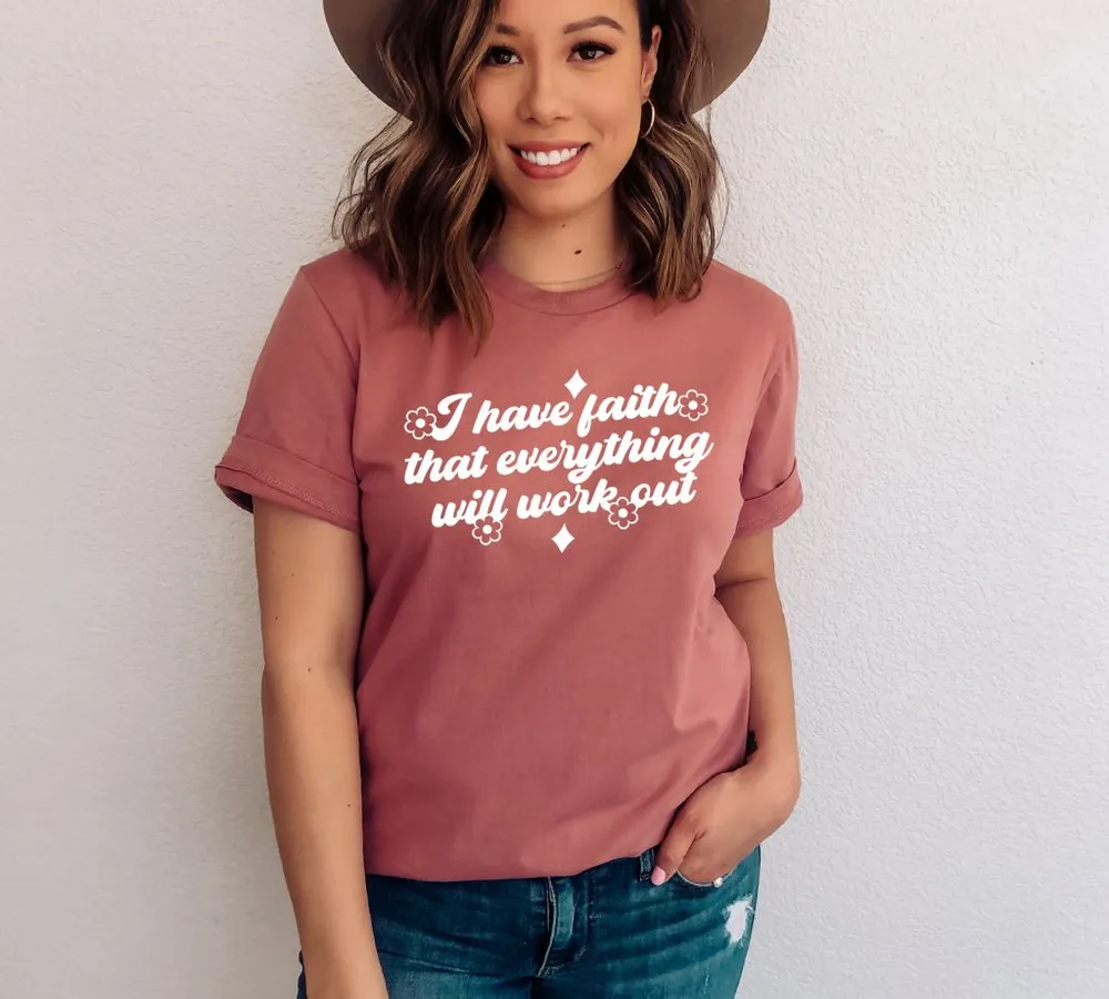 Ich habe den Glauben, dass alles funktioniert T-Shirt, Fitness Motivation, Training Kleidung, beste Training Shirts, Gym Shirt, Frauen Training T-Shirt