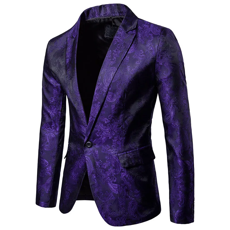Männer Kleid Anzug Notched Lapel Slim Fit Stylish Blazer