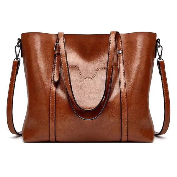 Schultertaschen Handtaschen für Frauen große Designer Damen Tasche Tasche Leder Tote Tasche, Braun