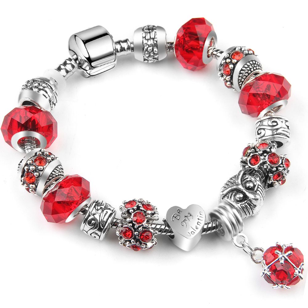 Mode Farbglas Crystal National Style DIY Perlen Schmuck