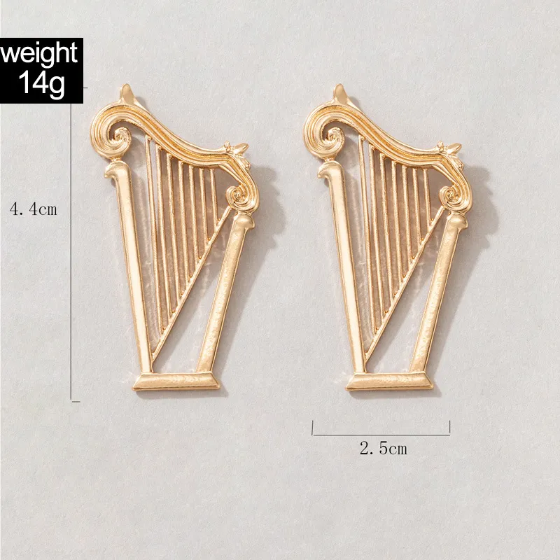 Einfacher Ohrschmuck, Berühmtheit Temperament Harfe
