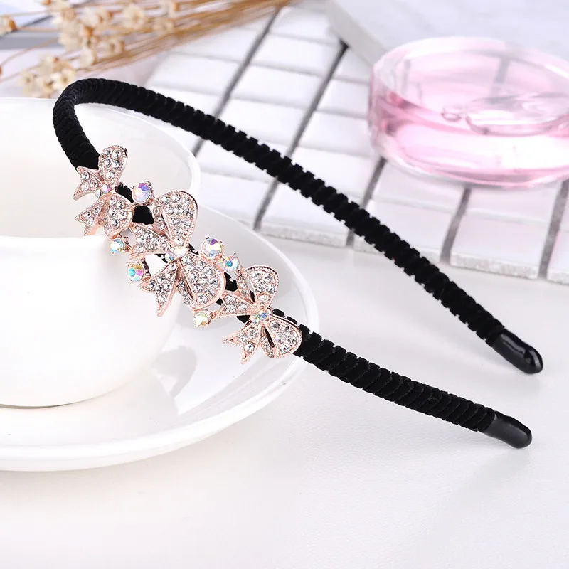 Rhinestone Bow Headband für Frauen Head Accessories