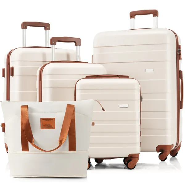 5-Gepäckset mit erweiterbarem Reisetaschen - Enthält 16