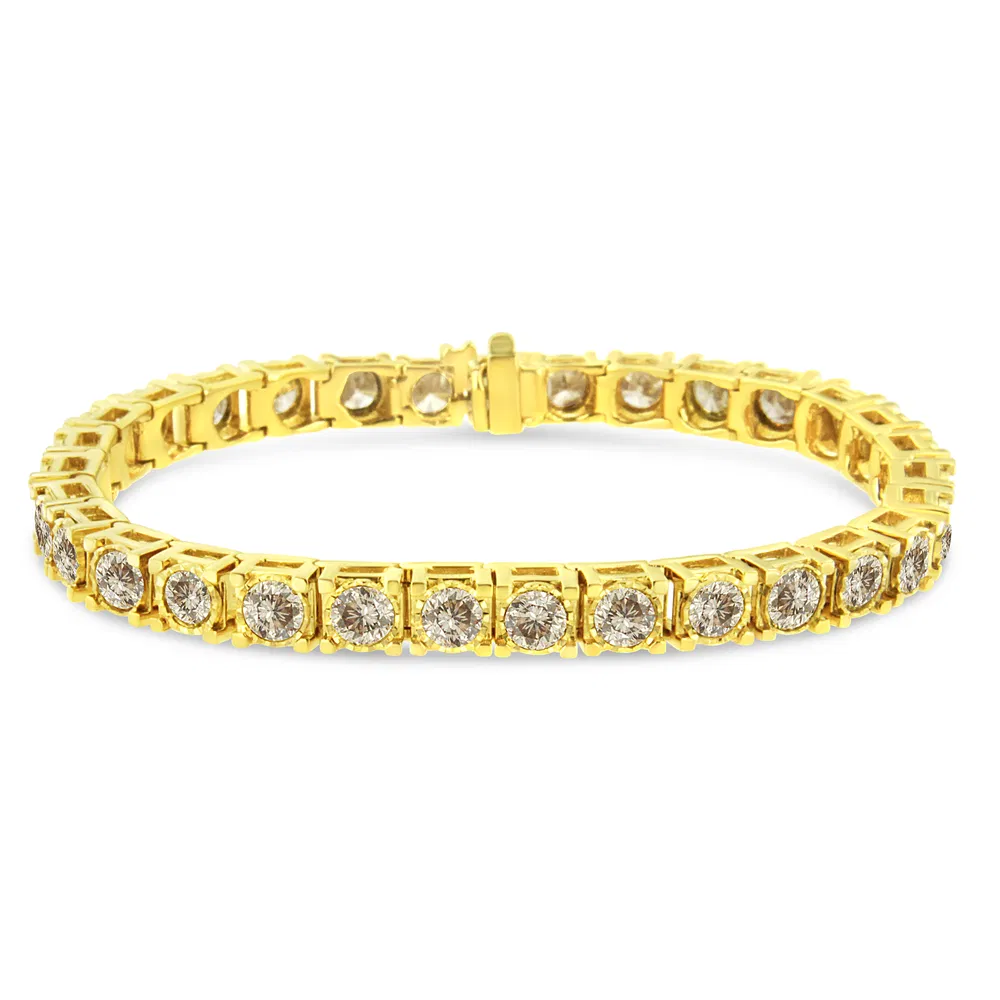 14 Karat Gelbgold 10,0 cttw Round-Brilliant Diamond Classic 7