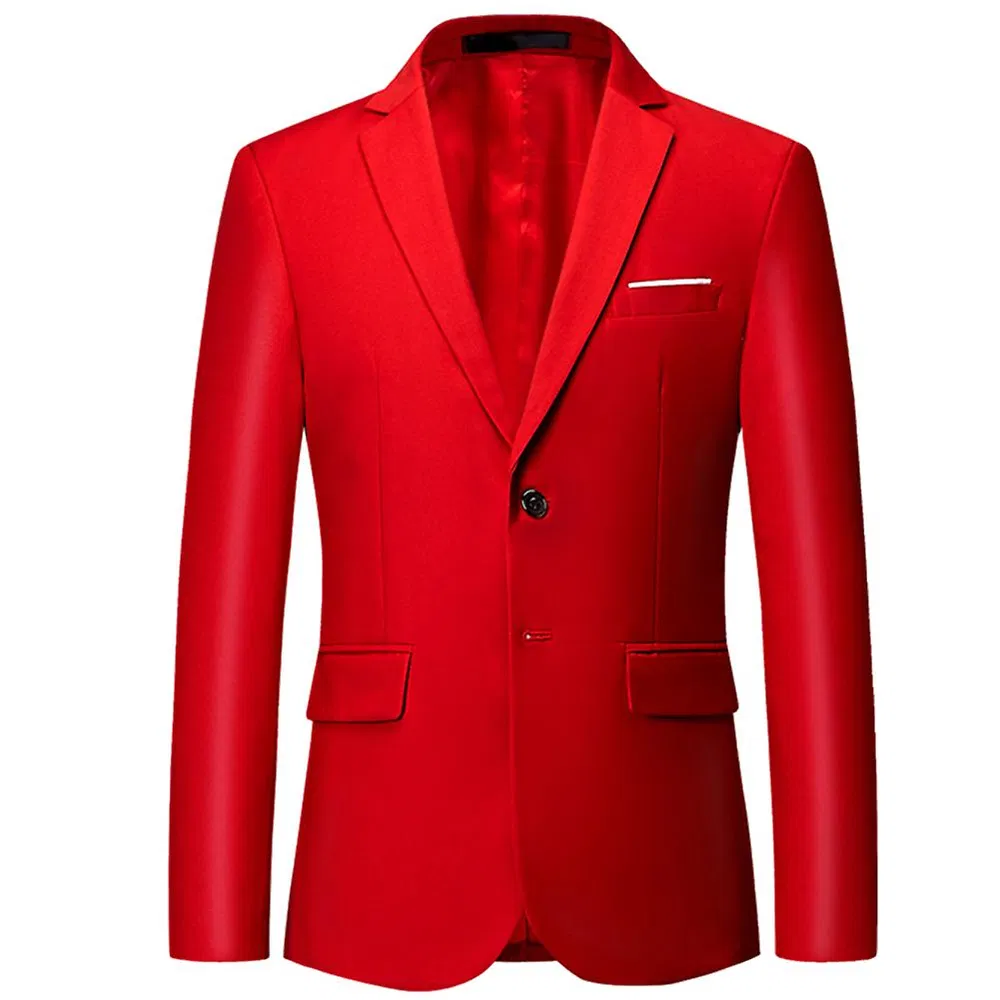 Männer Business Blazer Solid Slim Fit Jacket