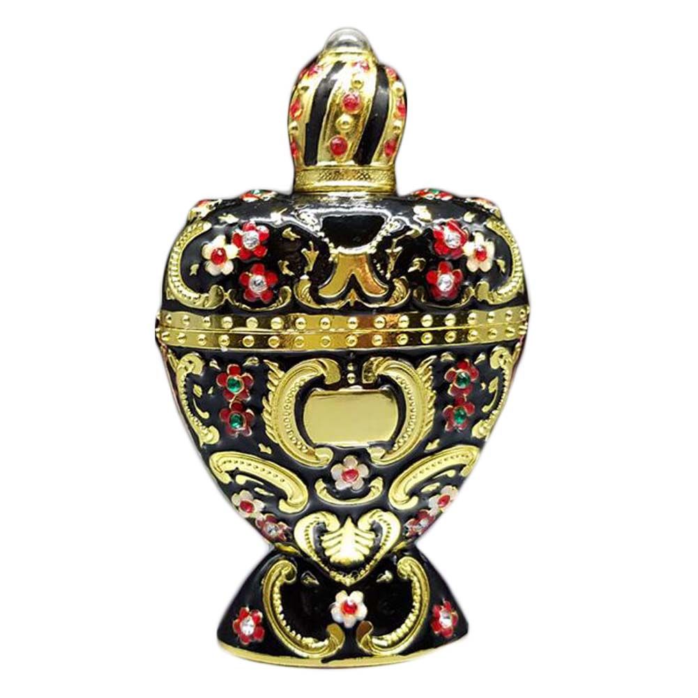 10ML Vintage Parfüm Flasche schwarzes Herz geformtes Glas Parfüm Dispenser Flasche ätherisches Öl leere Flasche nachfüllbare Behälter