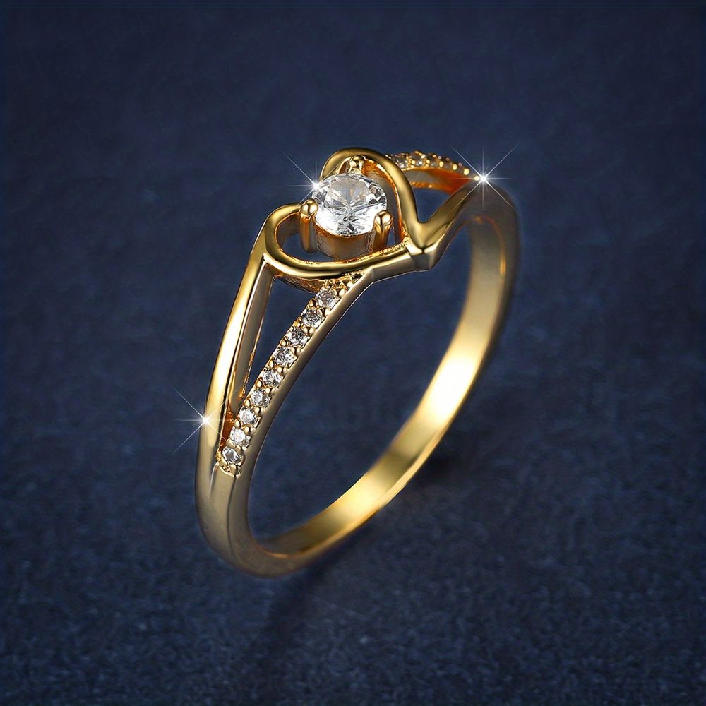 Hollow Out Simple Temperament täglich All-Match Ring weiblich