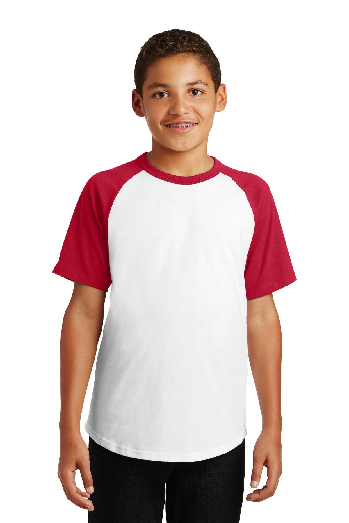 Sport-Tek Youth Kurzärmel Colorblock Raglan Jersey YT201
