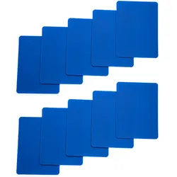 Set von 10 Blauen Plastik Poker Größe Cut Cards