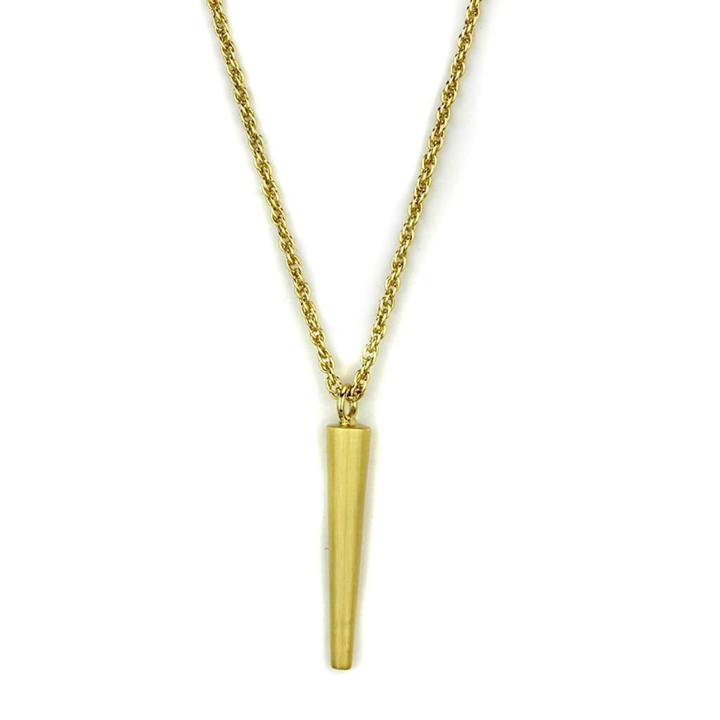 LO3710 - Gold & Brush Brass Chain Anhänger ohne Stein