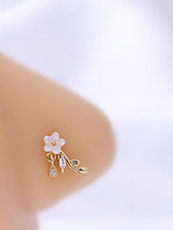 Nose Stud Blume Europäisches und Amerika Piercing Ohr Stud Nose Ring