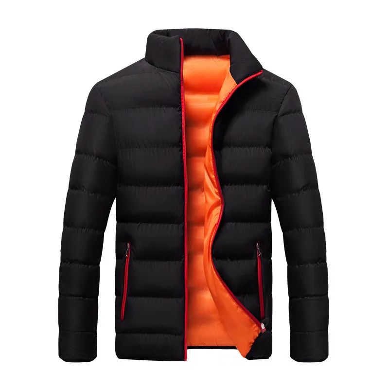 2022 Baumwolle gepolsterte Kleidung Männer Laufstrecke Männer Mantel neue Winter Stand Kragen unten Baumwolle gepolsterte Kleidung dick